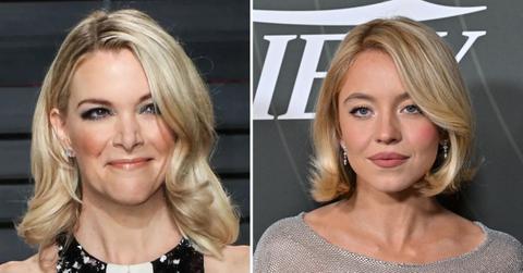 Split photo of Megyn Kelly and Sydney Sweeney