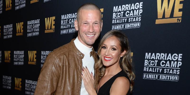 JP Rosembaum and Ashley Hebert at WE tv Celebrates the Premiere of Marriage Boot Camp: Family Edition