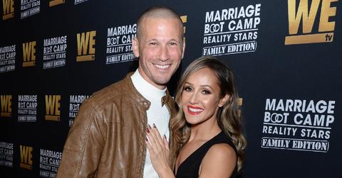 JP Rosembaum and Ashley Hebert at WE tv Celebrates the Premiere of Marriage Boot Camp: Family Edition