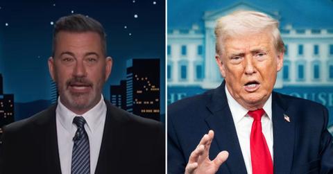 Photo of Jimmy Kimmel and Donald Trump.