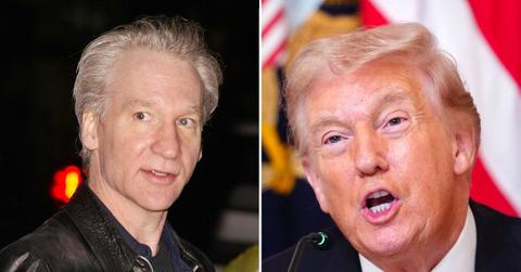 Composite photo of Bill Maher and Donald Trump.