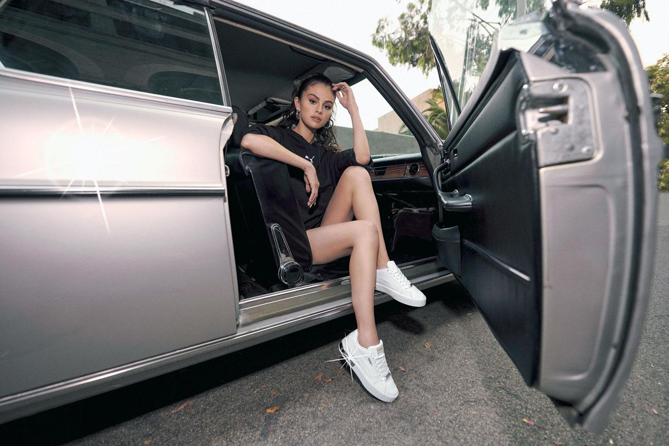 selena gomez new campaign puma star sneaker style