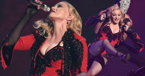 Madonna performing at the 2015 grammy awards