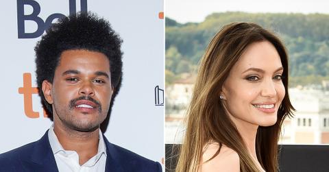 the weeknd fuels angelina jolie dating rumors movie star lyric dawn fm new album