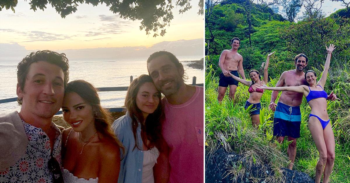 Aaron Rodgers Shailene Woodley Join Miles Teller Wife Keleigh Sperry On Hawaiian Vacation