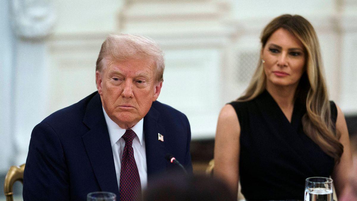 image of Melania Trump spoke about her marriage during a TV interview.