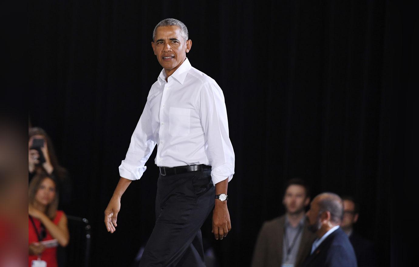 Former President Obama Speaks At Rally For Nevada Democrats In Las Vegas