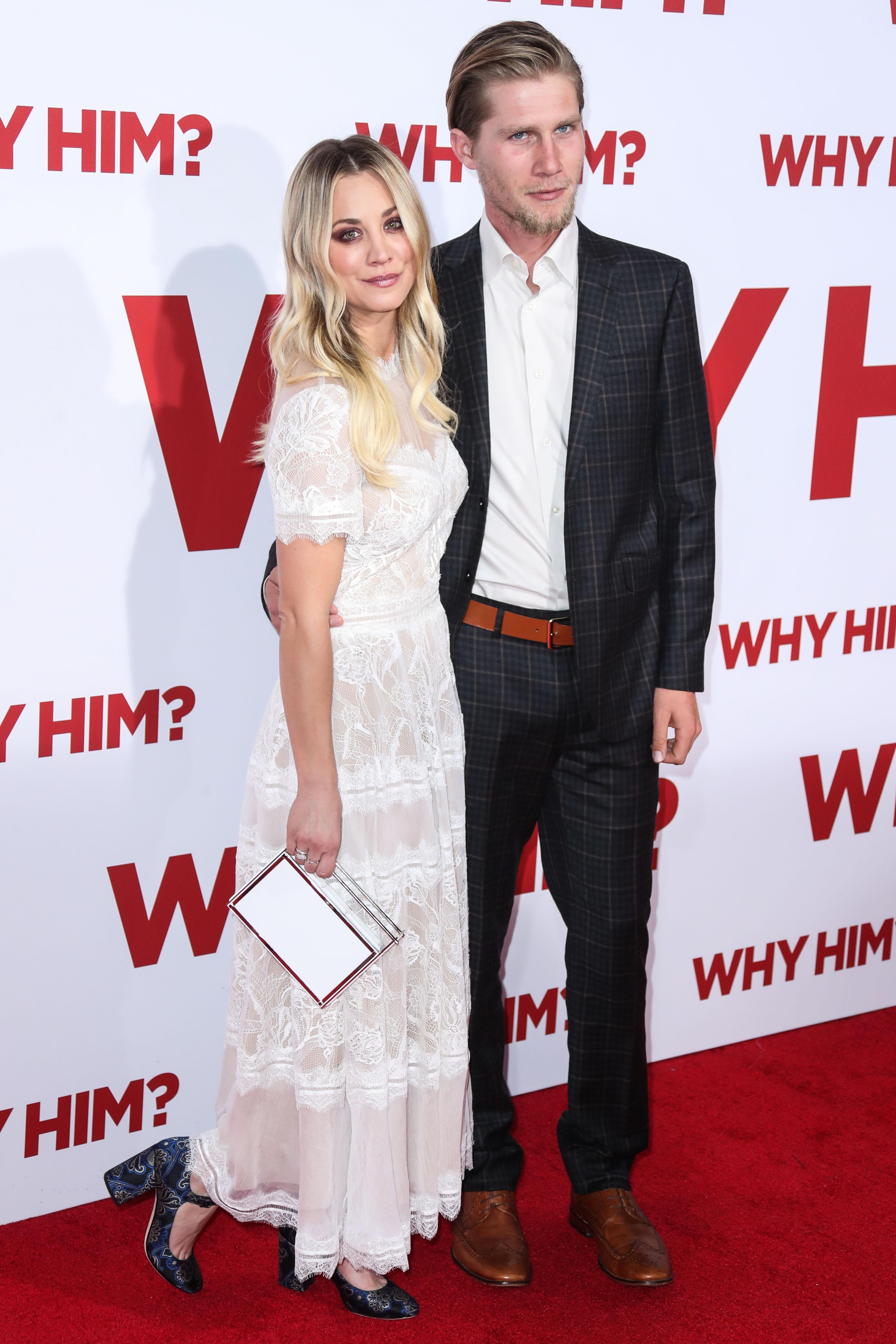 Kaley Cuoco and boyfriend Karl Cook arrive at the Los Angeles Premiere Of 20th Century Fox&#8217;s &#8216;Why Him?&#8217;