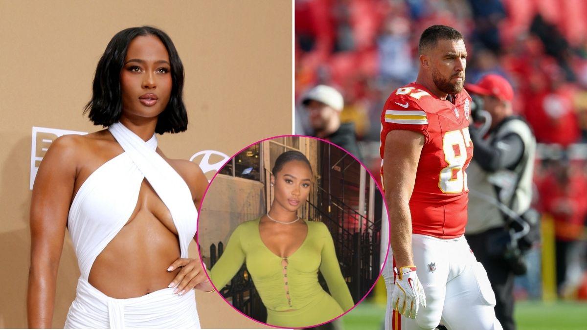 Image of Kayla Nicole wowed in a green matching set after claiming she is not looking for the 'perfect' relationship. 