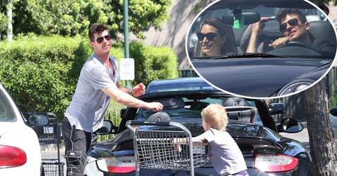 *EXCLUSIVE* Robin Thicke and son Julian go Easter shopping