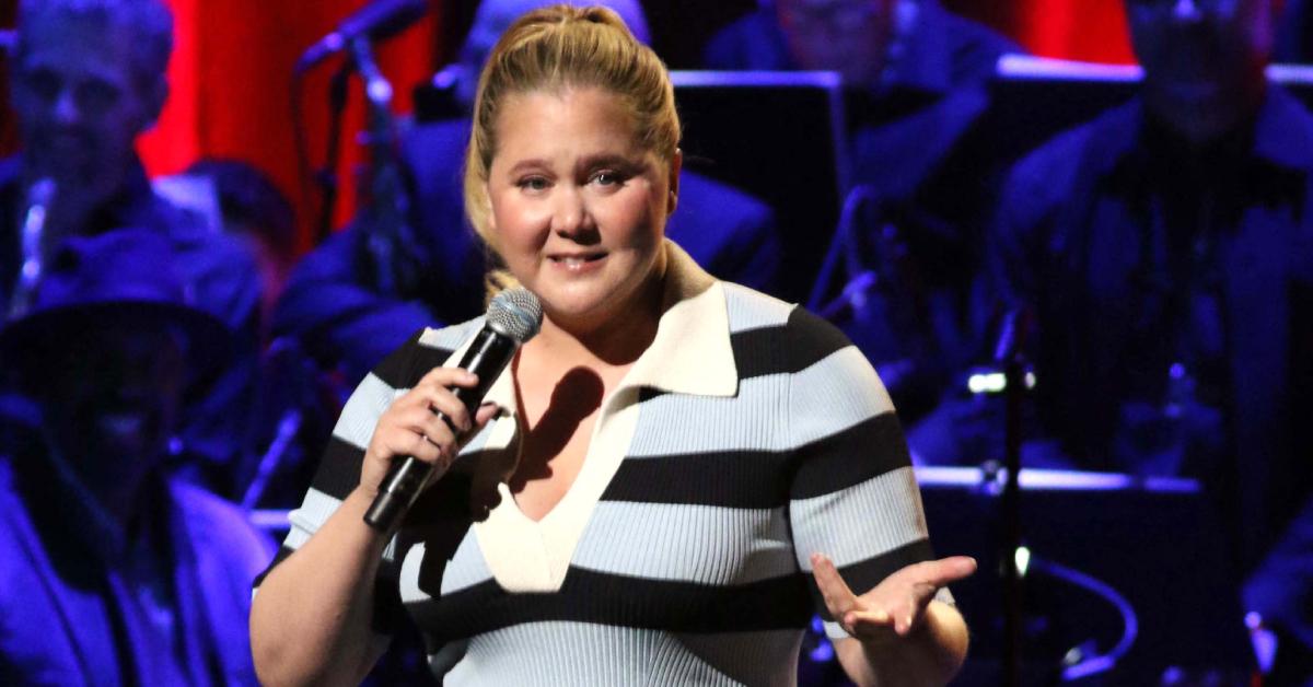 Image of Amy Schumer's Cushing syndrome diagnosis caused her face to be 'puffy.'