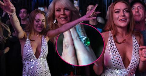 lindsay lohan engaged ring emerald diamond egor tarabasov