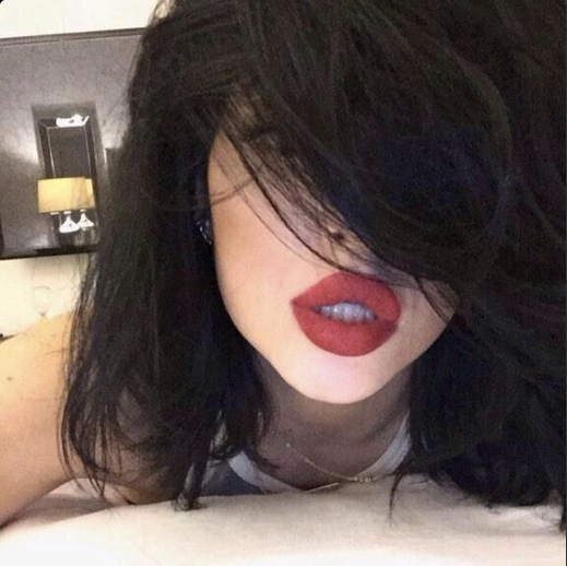 Kylie jenner lips lipstick red huge