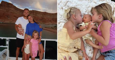 split of Lindsay Arnold, her husband and kids.