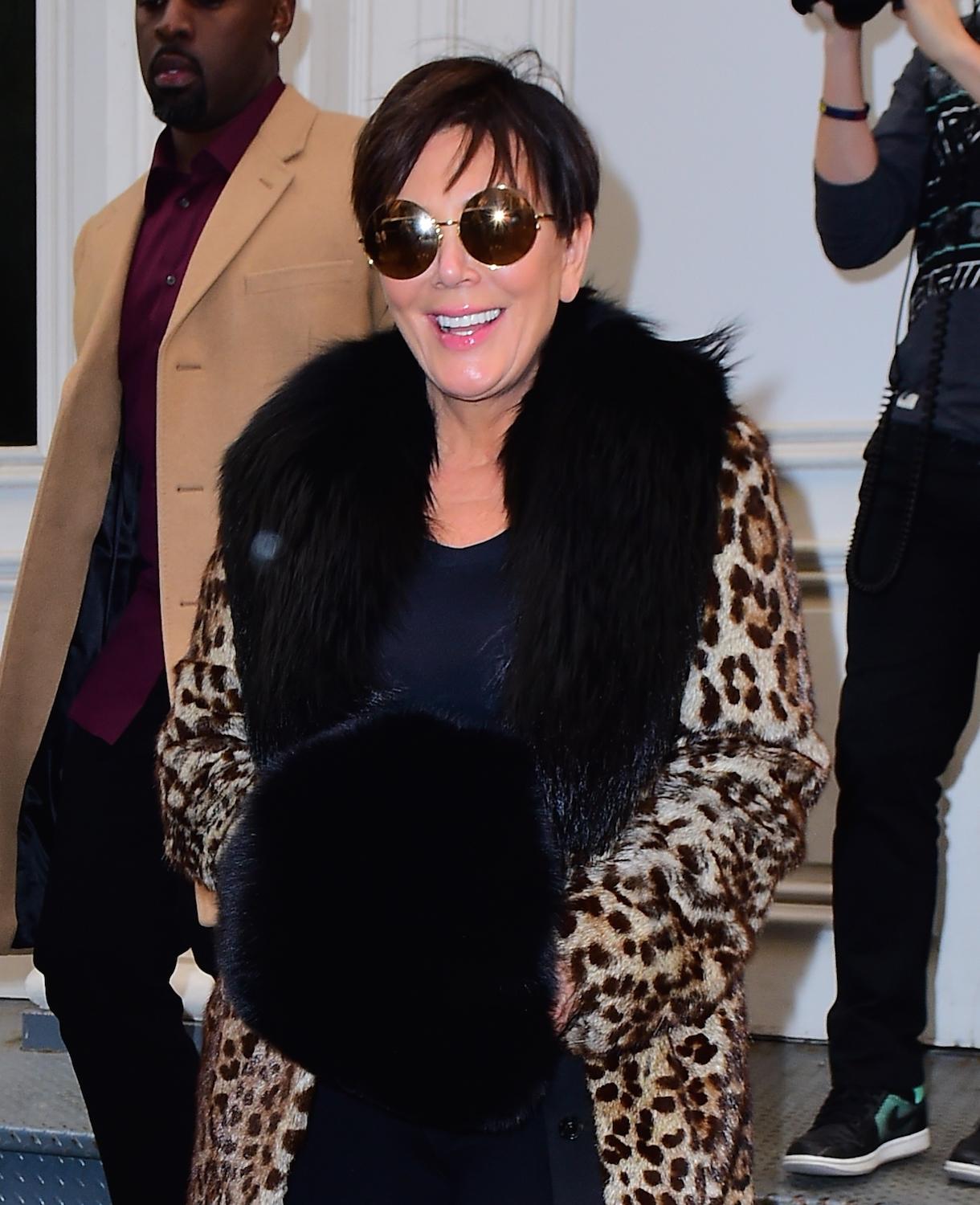 Kris Jenner and Cory Gamble Visit Kanye West Adidas Fitting Studio