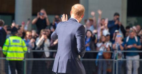 prince harry makes cheeky wedding joke during surprise walkabout london