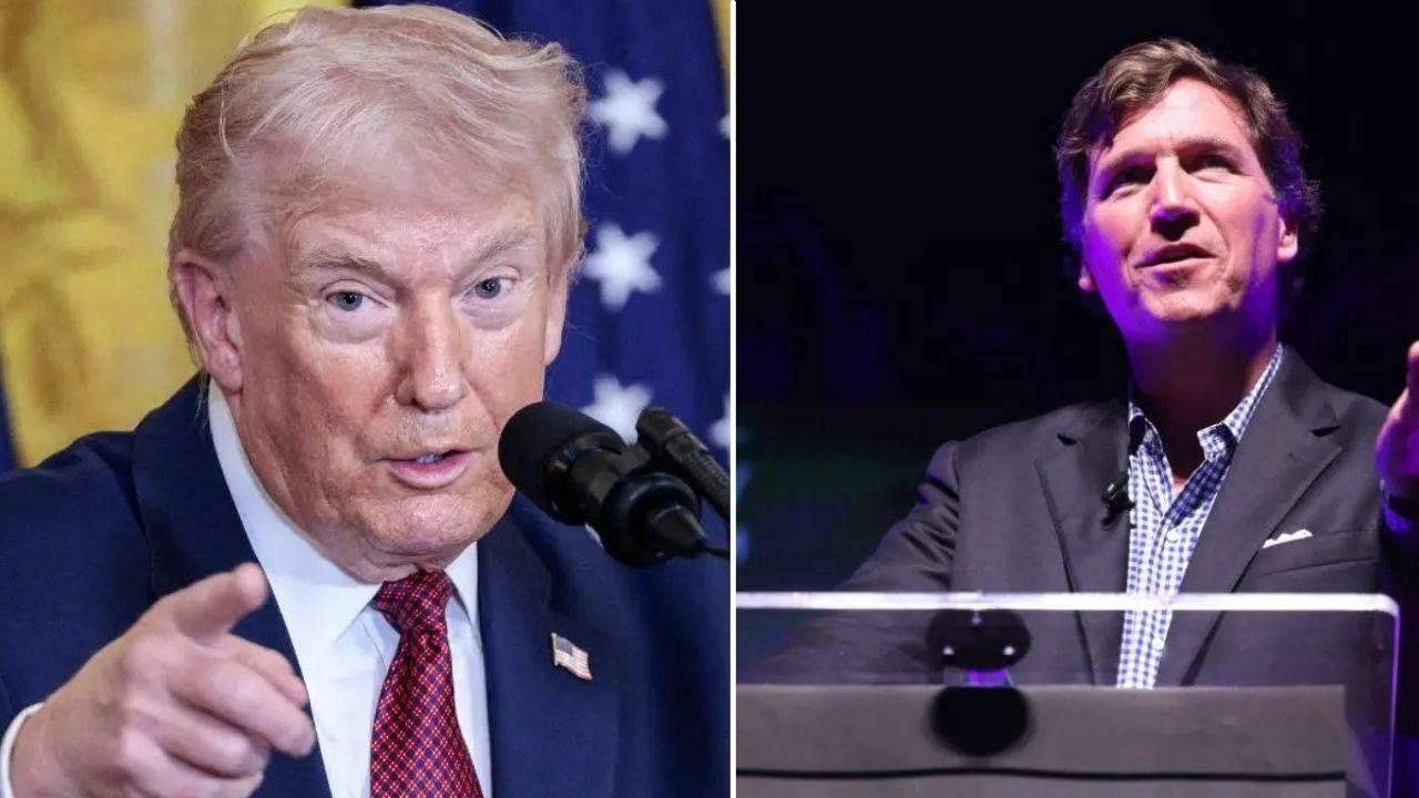 image of trump/tucker Carlson