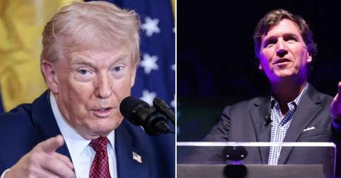 image of trump/tucker Carlson