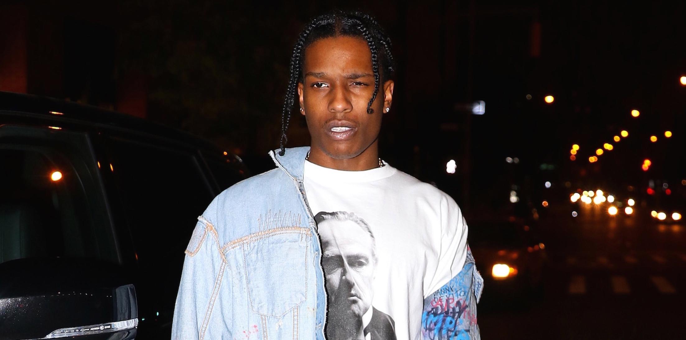 A$AP Rocky Spotted Rocking Year's Most Popular Sneaker Trend