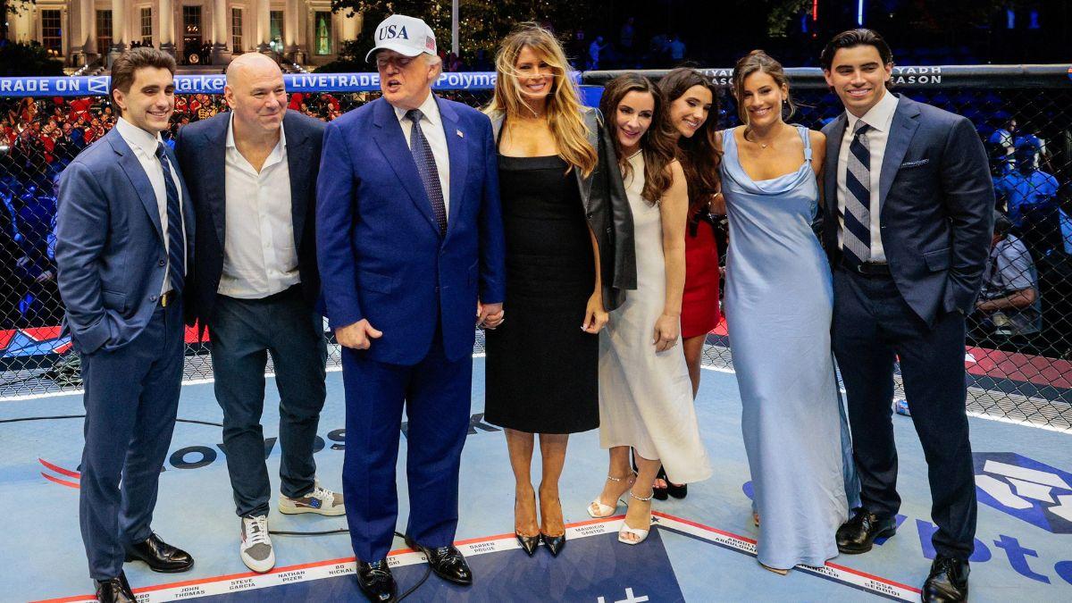 Photo of Melania Trump was by Donald Trump's side for the UFC Freedom 250 event.