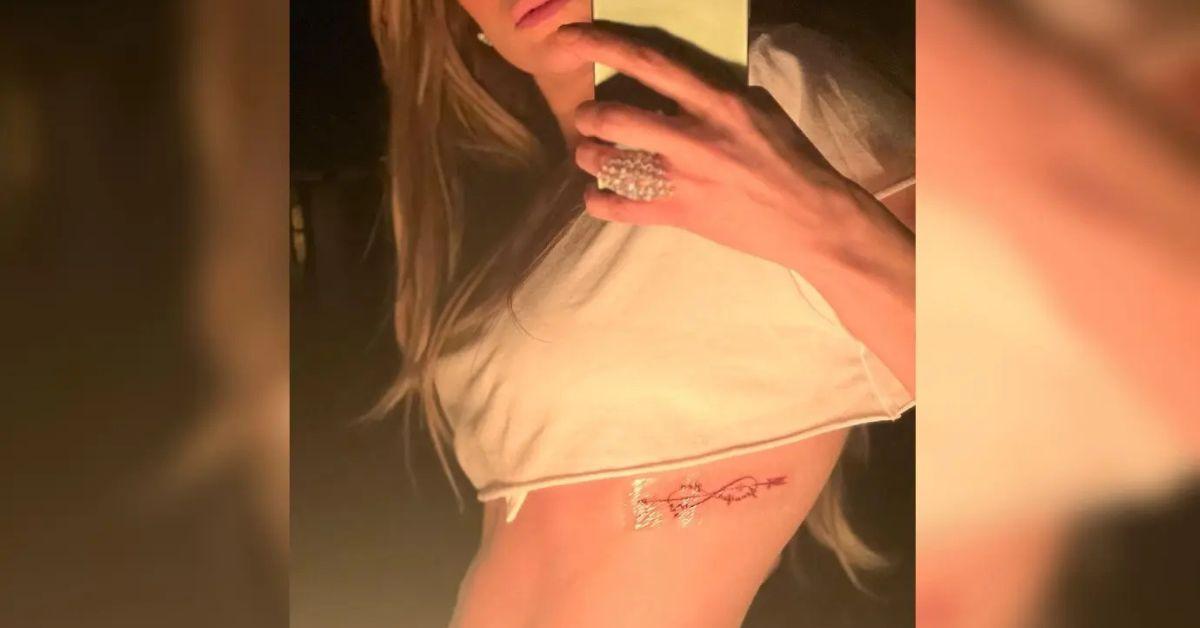 Photo of Jennifer Lopez and Ben Affleck first unveiled their tattoos on Valentine's Day 2023.