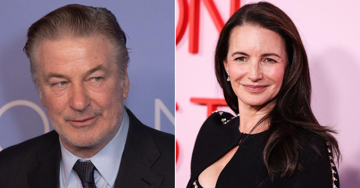 Photo of Alex Baldwin; picture of Kristin Davis.