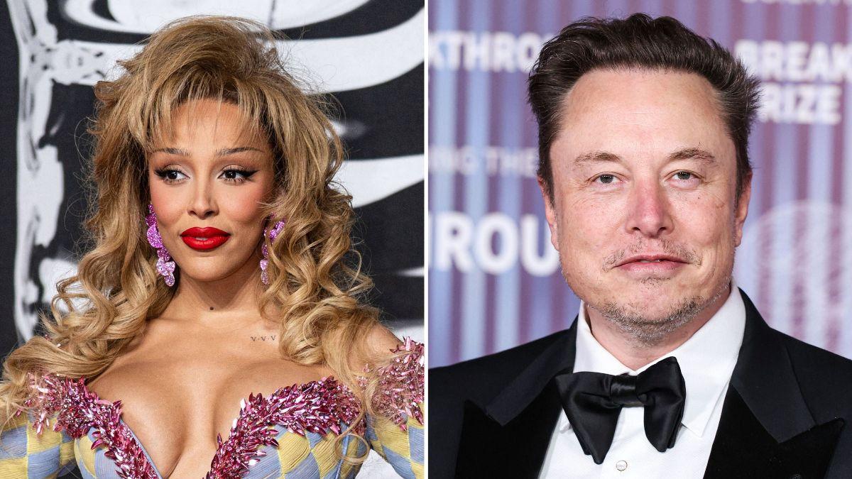 Photo of Doja Cat and Elon Musk.