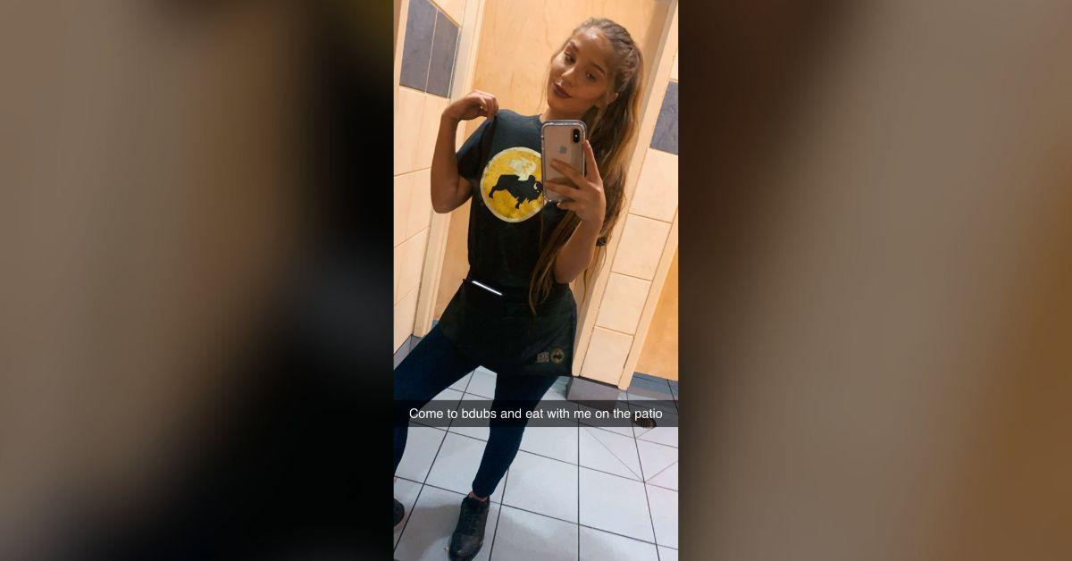 Genie Exum kept her old work uniform.