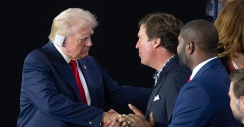 Photo of Donald Trump and Tucker Carlson
