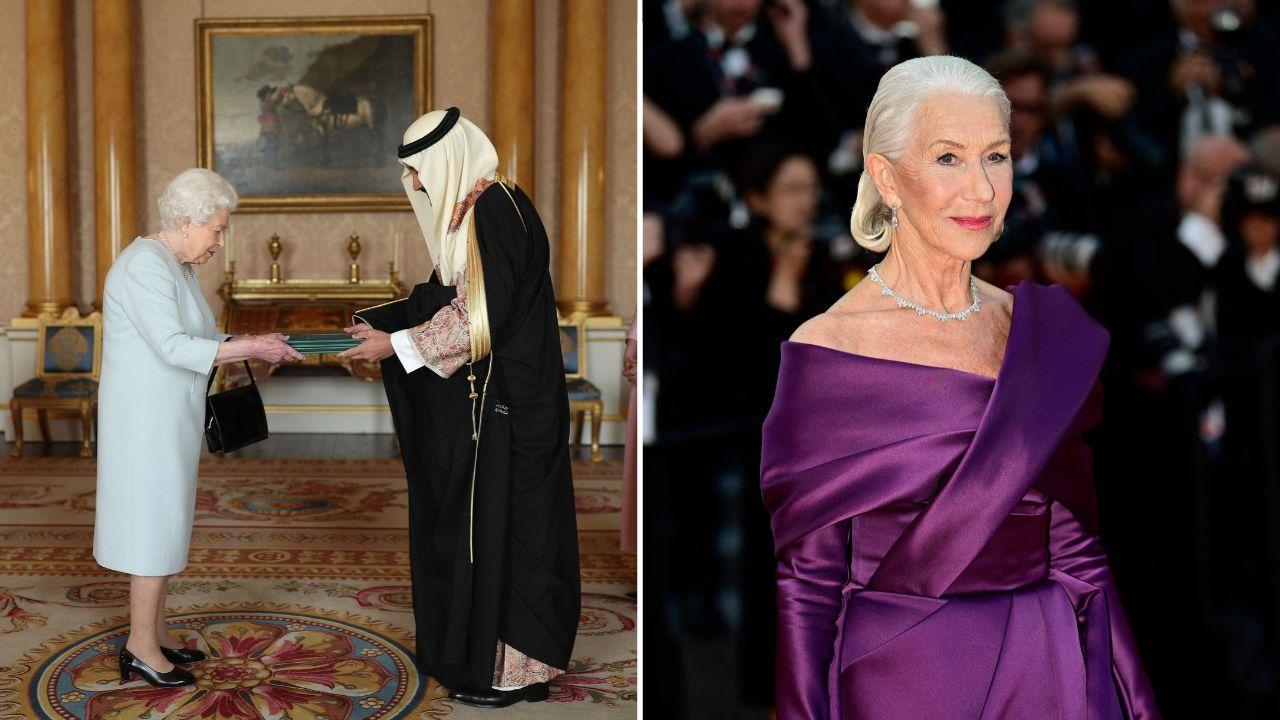 image of Helen Mirren said the sheikh looked 'completely confused' when Queen Elizabeth II referenced her 'The Queen.'