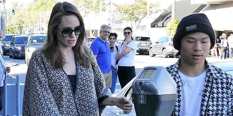 Angelina Jolie Shops With Pax Amid Reports Brad Pitt Is Dating Charlize ...