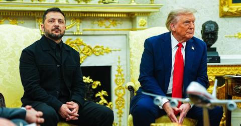 Photo of Volodymyr Zelenskyy and Donald Trump