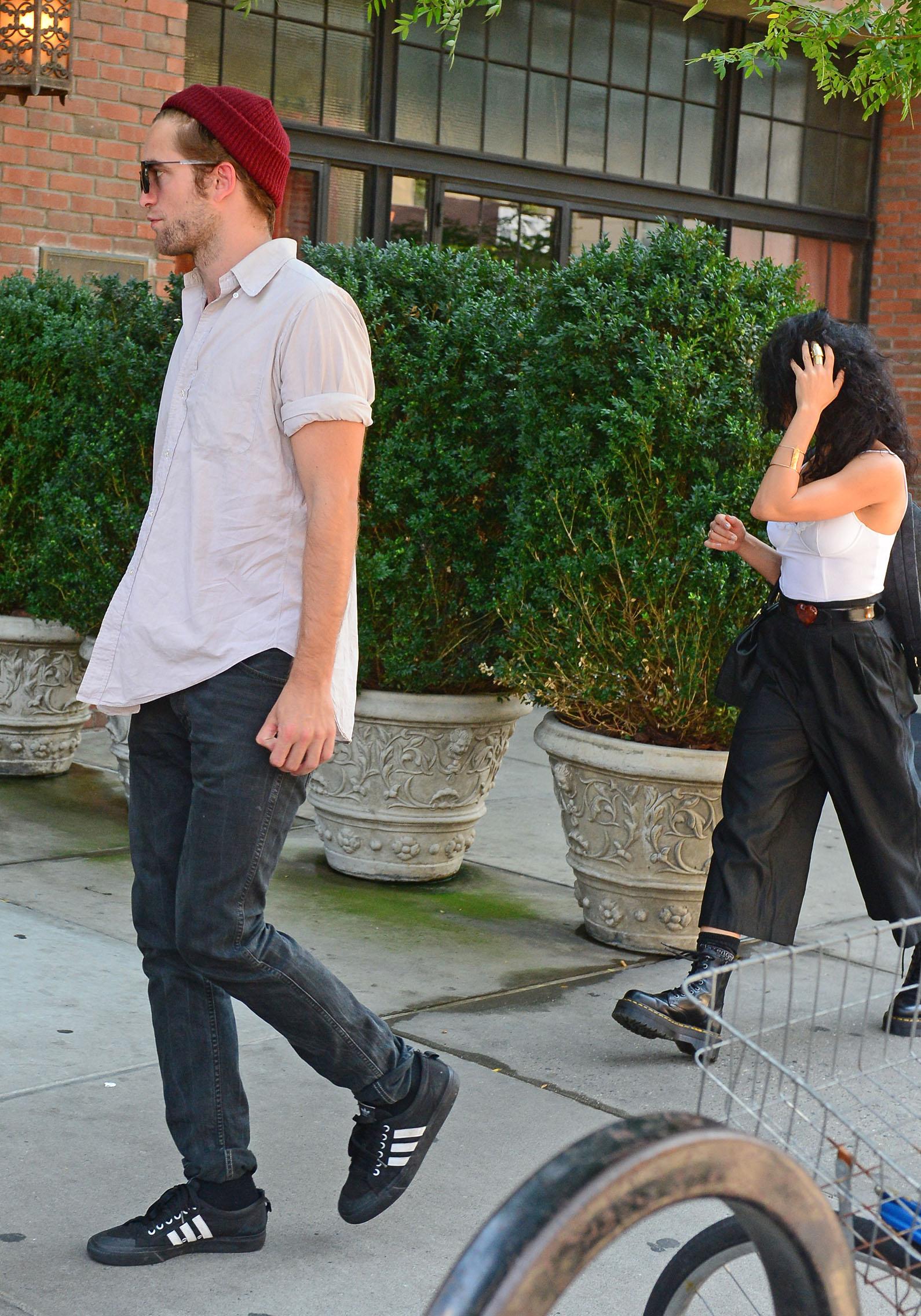 Robert Pattinson with FKA Twigs in New York City