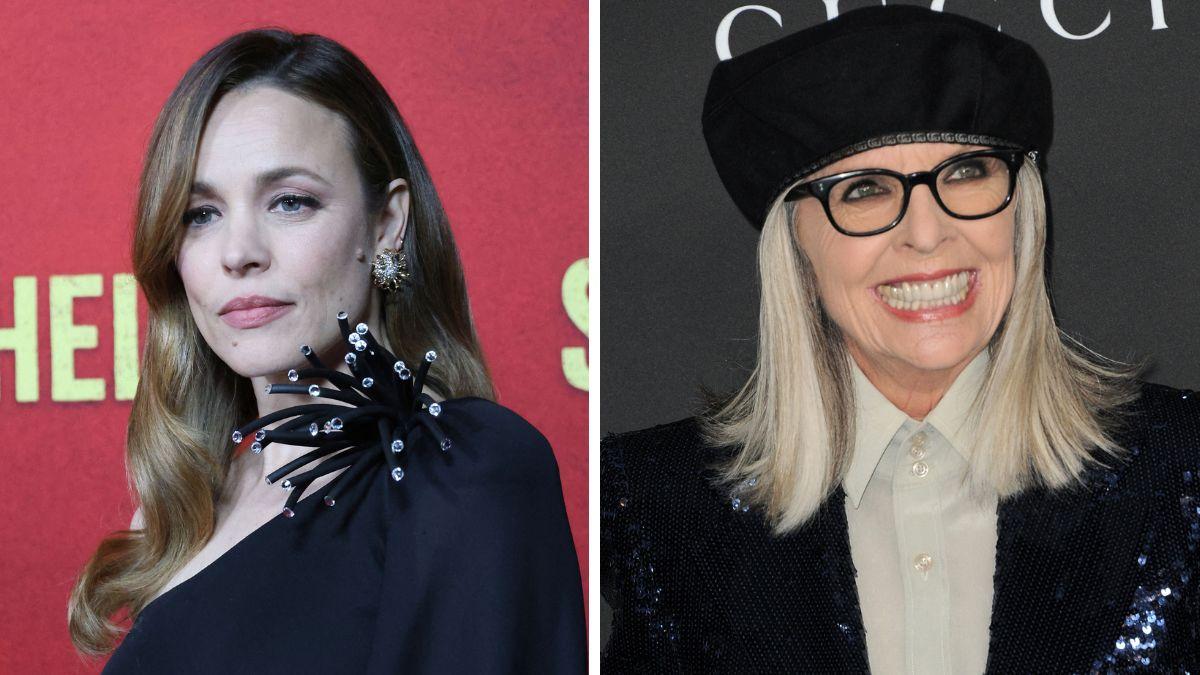 split photo of Rachel McAdams & Diane Keaton