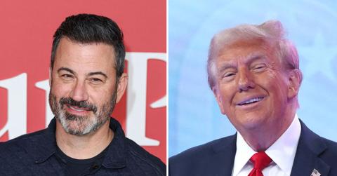 Photo of Jimmy Kimmel and Donald Trump.