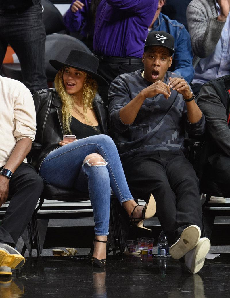 Celebrities At The Los Angeles Clippers Game