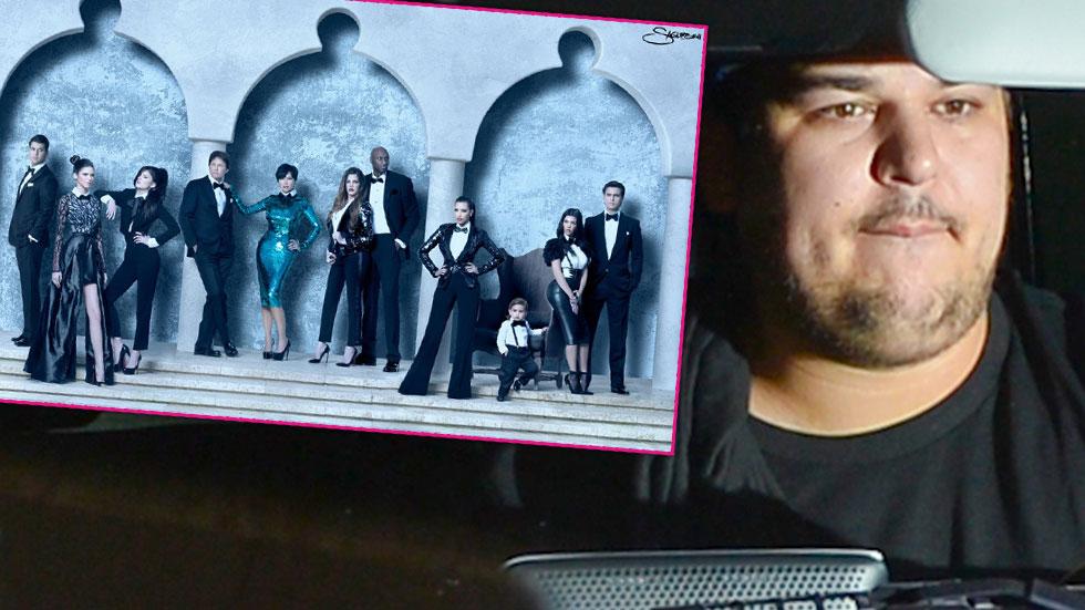 rob kardashian demands money christmas card