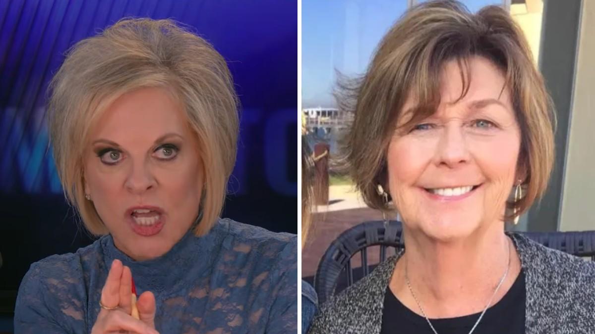 split of Nancy Guthrie and Nancy Grace. 