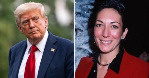 photo of Donald Trump and Ghislaine Maxwell