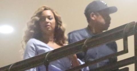 *PREMIUM EXCLUSIVE* Jay Z and Beyonce grab dinner at Sushi Park in West Hollywood