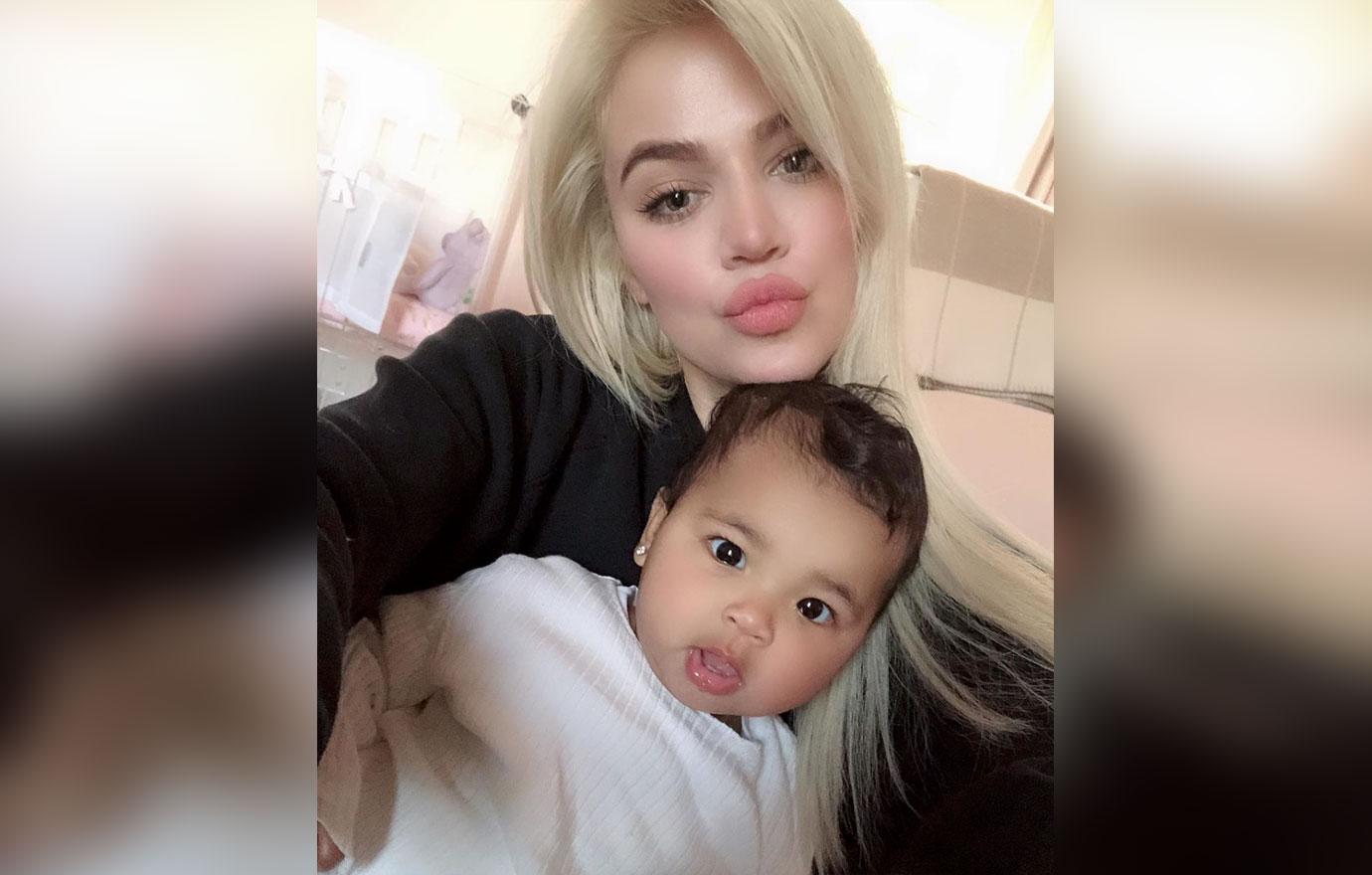 Khloe Kardashian With Daughter True Tristan Thompson Instagram Photo