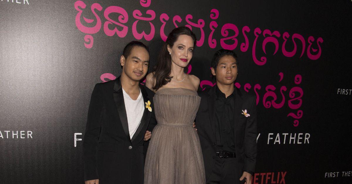 angelina jolies sweetest moments with her  kids