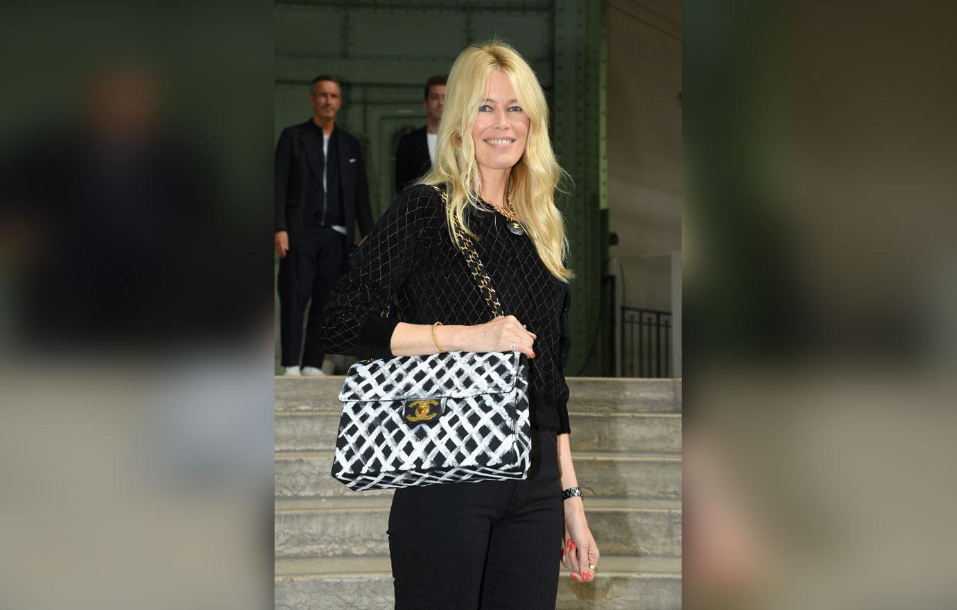 Claudia Schiffer At Karl Lagerfeld Memorial