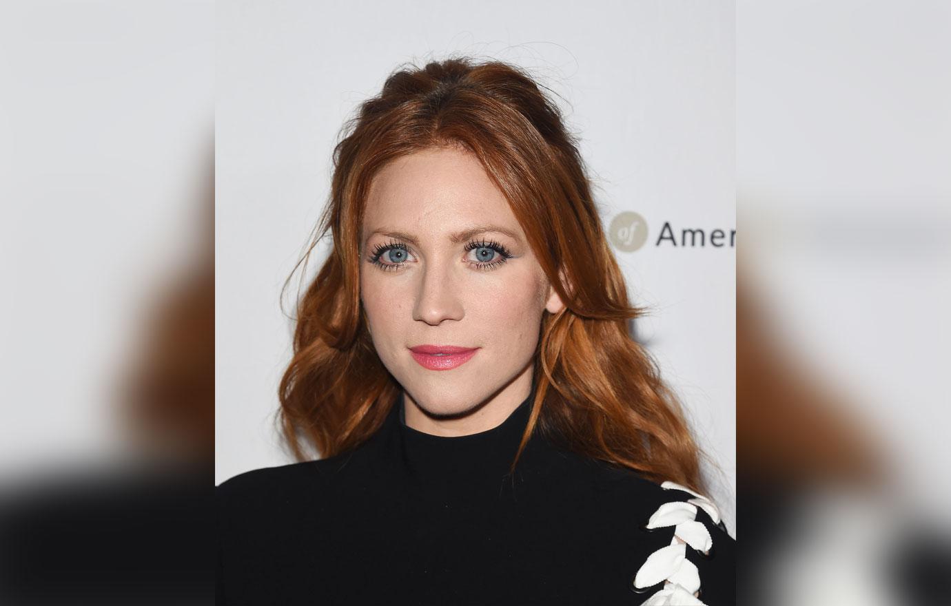 Brittany snow with redhead close up