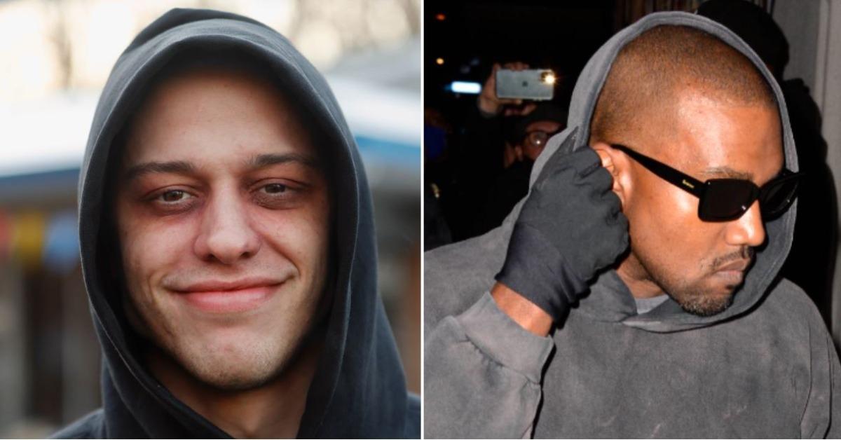 pete davidson reignites kanye west social media feud throws shade