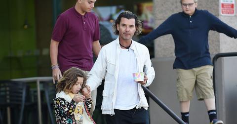 Gavin Rossdale With Sons Getting Ice Cream