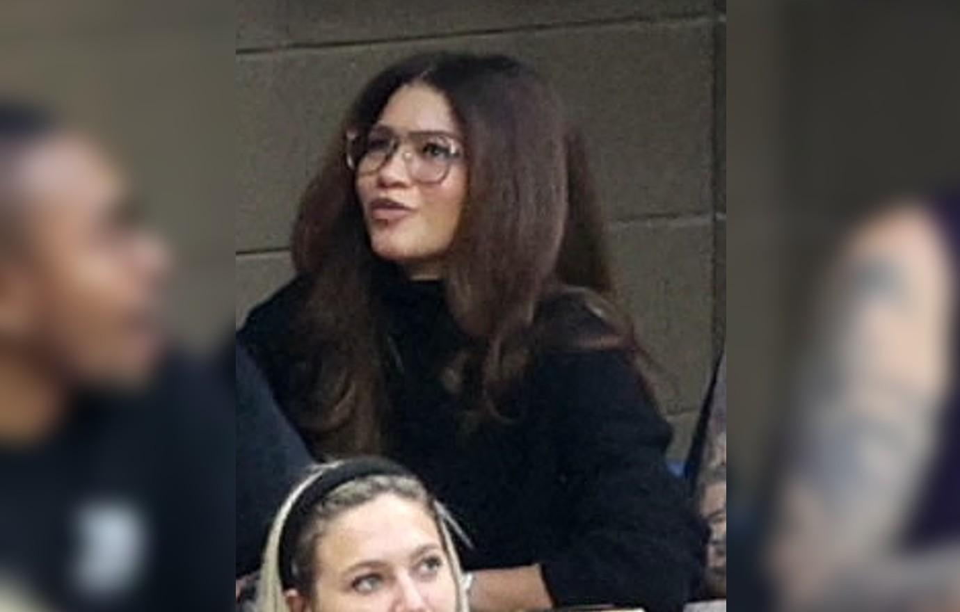 Zendaya Wore a Black Turtleneck Sweater at the 2022 U.S. Open