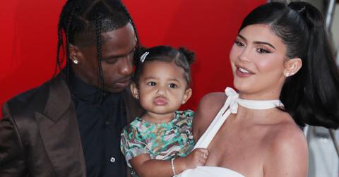 Travis Scott Kylie Jenner Stormi Red Carpet Posts Video Hanging Out