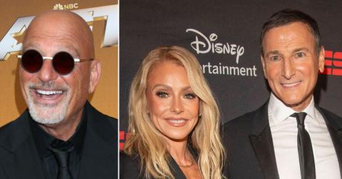Split photo fo Howie Mandel, Kelly Ripa and Michael Gelman.