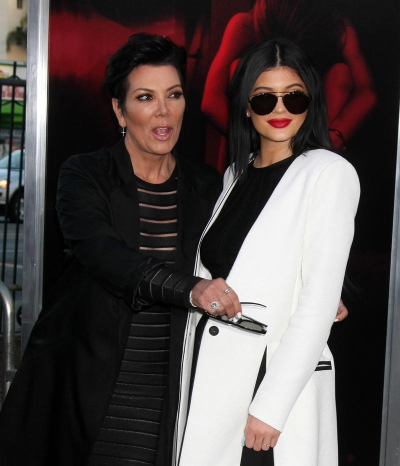 Kylie Jenner and Kris Jenner attend the premiere of New Line Cinema&#8217;s &#8216;The Gallows&#8217; to support good friend Kathie Lee Gifford and daughter Cassidy Gifford